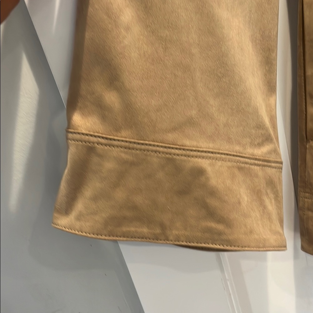 Free People Tan Long Sleeve Notched Collar Jacket - Picture 3 of 5